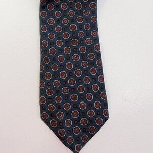Vintage Carpini Men's Classic Geometric Print Silk Tie.